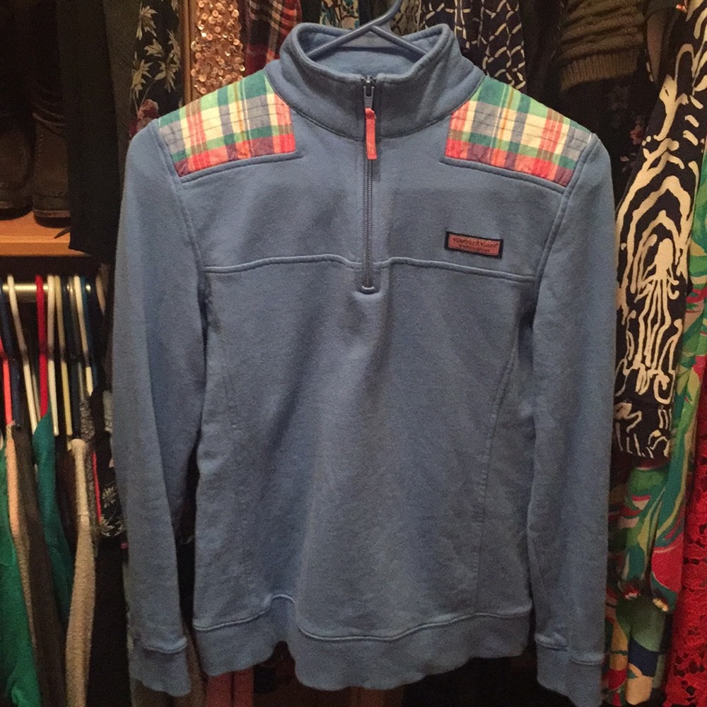 Vineyard vines shep shirt plaid blue xs